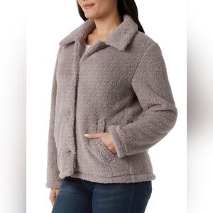 32 Degrees Women's Cozy Fleece Button Front Jacket, NWT